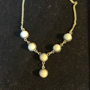White Gemstone Necklace